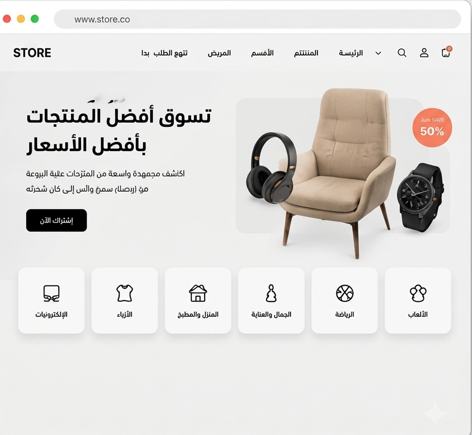 A fast and elegant shopping experience