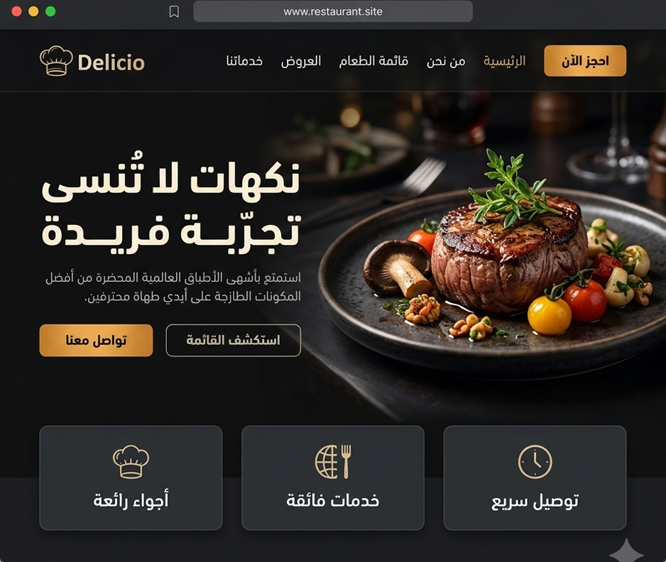 Reservations and menus with an appetizing experience